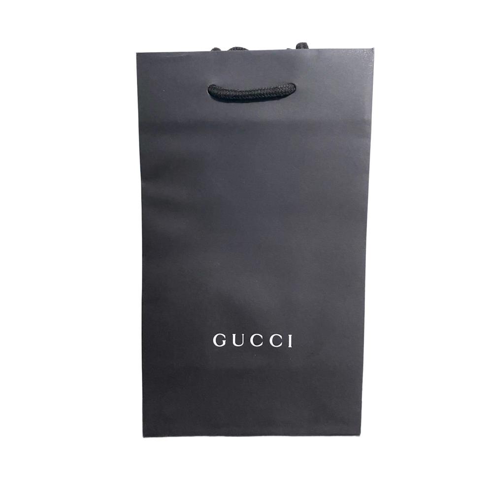 Gucci Luxury Paper Shopping Bag  Black 11 X 65